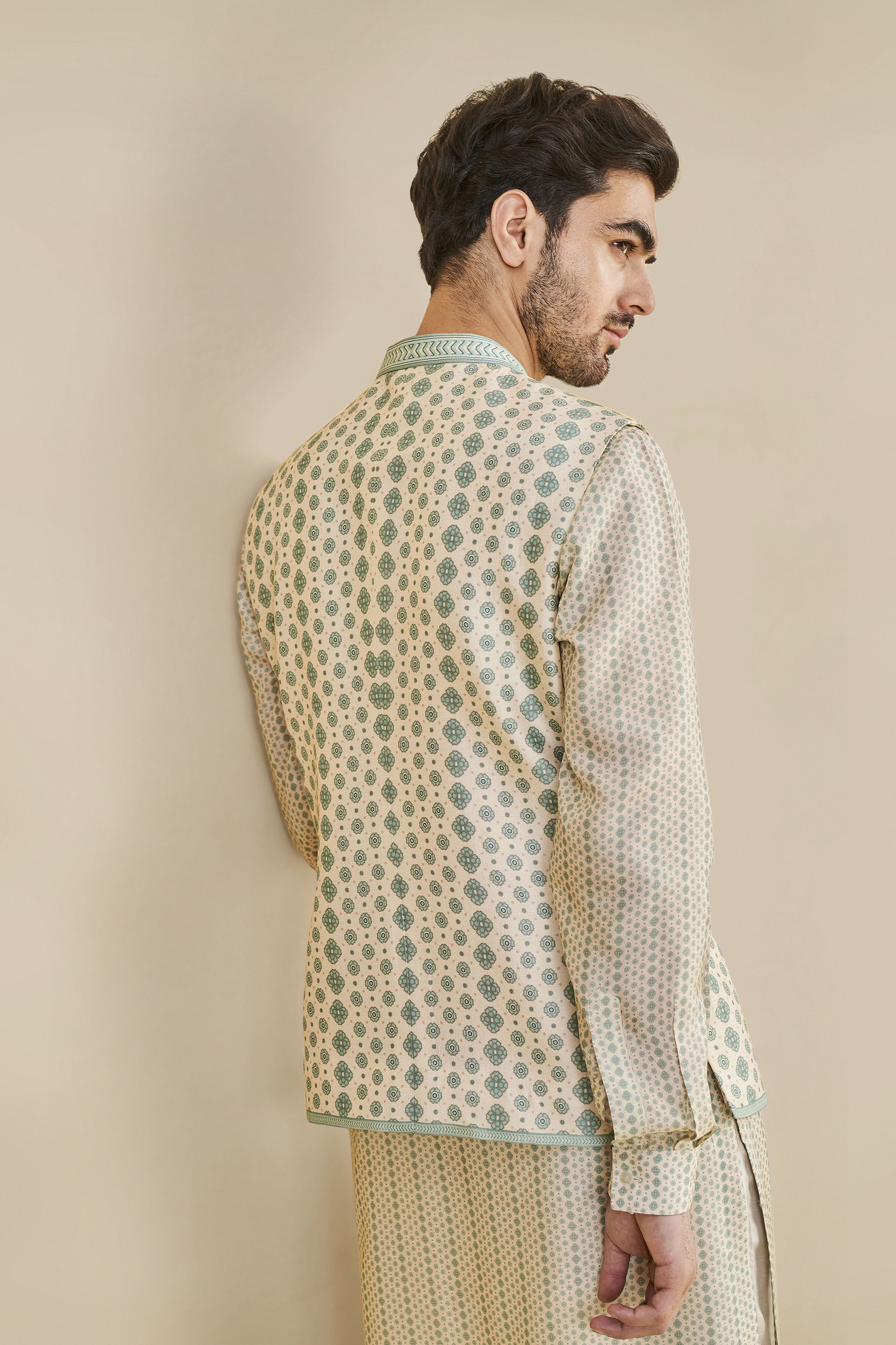 Issan Nehru Jacket - Sea Blue, Sea Blue, image 5